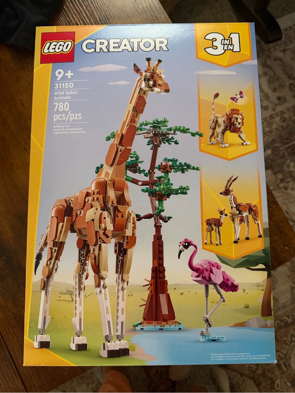 LEGO Creator Brown, Tan & Pink Wild Safari Animals Building Set